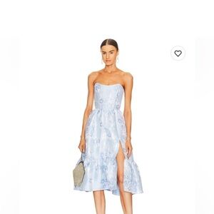 V. Chapman Virginia Midi Dress in Blue